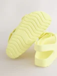Yellow Double Buckle Ankle Strap EVA Sandals