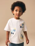 Neutral Digger Trio Short Sleeve Appliqué T-Shirt