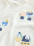 Neutral Digger Trio Short Sleeve Appliqué T-Shirt