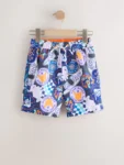 Surf Grey Printed Swim Shorts
