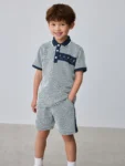 Baker by Ted Baker Textured Polo Shirt and Shorts Set