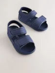 Navy Touch Fastening Sandals