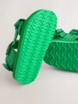 Green Standard Fit (F) Touch Fastening Trekker Walking Sandals