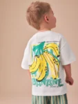 White Bananas Short Sleeve Back Print T-Shirt