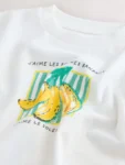 White Bananas Short Sleeve Back Print T-Shirt