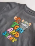 Charcoal Grey Tom and Jerry T-Shirt