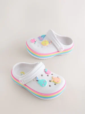 White Fruit Wide Fit (G) Character Clogs