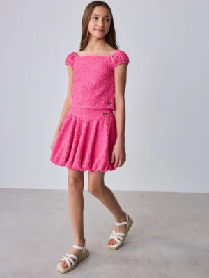 Baker by Ted Baker 2 Piece Textured Bardot Top & Skirt Set