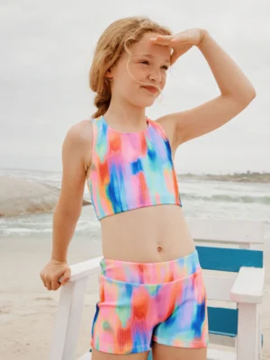 Rainbow Tie Dye Short Bikini