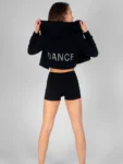 Pineapple Black Jersey Hotpant Shorts