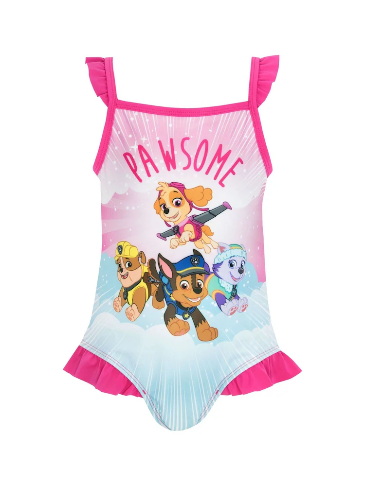 Character Pink Paw Patrol Ruffle Pink Swimsuit