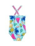 Character Yellow Blue Disney Lilo and Stitch Swimsuit and Scrunchie Set