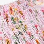 Pink Floral Printed Cotton Dress