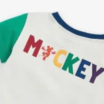 White Rainbow Mickey Mouse Short Sleeve T-Shirt