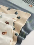 Mini Safari Print Cotton Vests 5 Pack