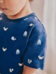 Blue/Ecru Short Pyjamas 3 Pack