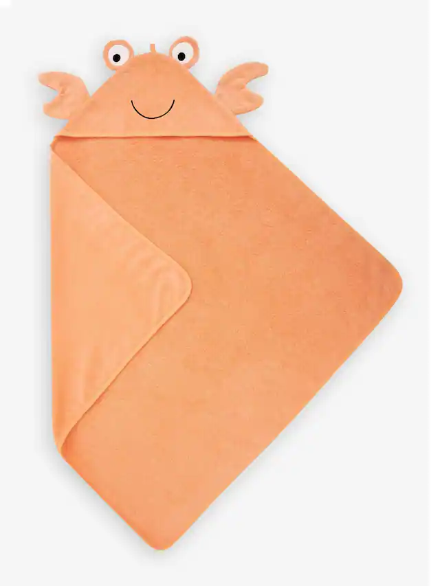 JoJo Maman Bébé Crab Character Hooded Towel