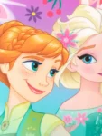 Character Purple Frozen Anna And Elsa Swimsuit