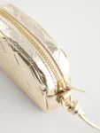 Gold Metallic Cross-Body Bag