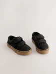 Black Standard Fit (F) Touch Fastening Skate Trainers