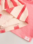 Cherry Pink Short Sleeve Skirt Set (3mths-7yrs)