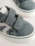 Khaki Green Wide Fit (G) Touch Fastening Trainers
