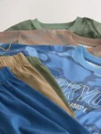Blue/Green Camo Short Pyjamas 3 Pack