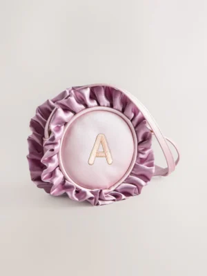 Pink Frill Initial Bag