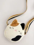 Brown/Cream Squishmallow Cat Cross Body Bag