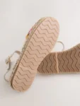 Bright Crochet Espadrille Sandals