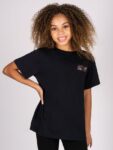 Pineapple Black Girls Leopard Print Dance T-Shirt