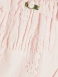 River Island Pink Broderie Rosette Dress