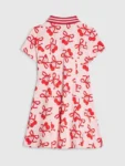 River Island Pink Cherry Print Polo Dress