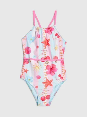 River Island Blue Stripe La Mer Swimsuit