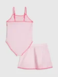 River Island Pink Starfish Placement Swimsuit & Skirt Set