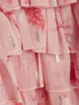 River Island Pink Chiffon Hem Rara Dress