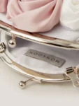 Monsoon White Rosette Clip Frame Bag