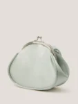 Monsoon Green Rose Satin Clip Frame Bag