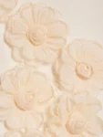 River Island Cream 3D Flower Shift Dress