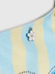 River Island Blue Dolphin Stripe Aysmmetric Swimsuit