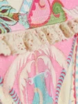 River Island Pink All Over Palm Print Square Neck Bikini