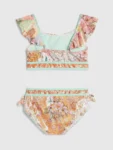 River Island Orange Del Maar Frill Bikini