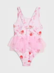 River Island Pink Strawberry Bow Tutu Swimsuit
