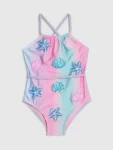 River Island Blue Ombre Shell Sequin Swimsuit