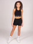 Pineapple Black Pocket Shorts