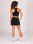 Pineapple Black Pocket Shorts