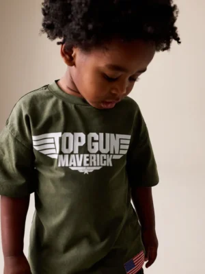 Khaki Green Top Gun Short Sleeve T-Shirt