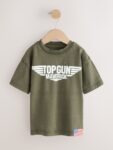 Khaki Green Top Gun Short Sleeve T-Shirt