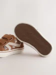 Tan Brown Dogs Standard Fit (F) Touch Fastening Trainers