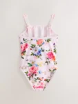 Baker by Ted Baker Pink Cut-Out Floral Printed Swimsuit